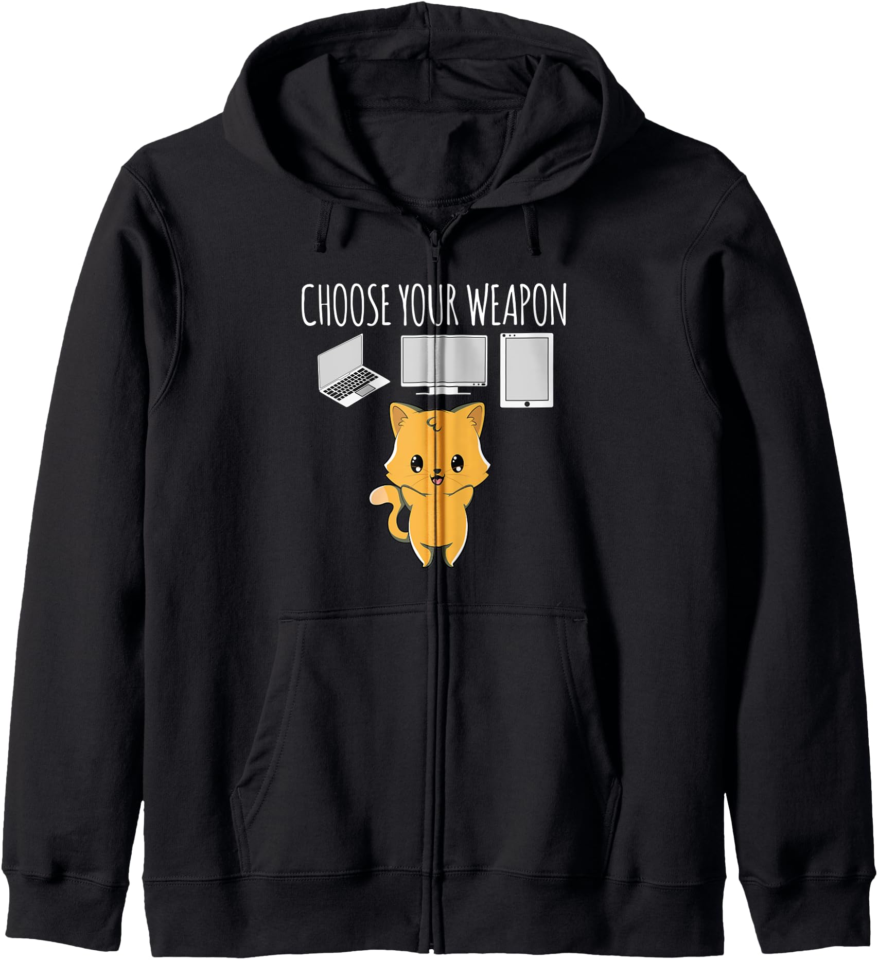Cat Computer Laptop Tablet Choice T-Shirt - Streetwear Style for Adults - T-Shirt, Sweatshirt, Hoodie