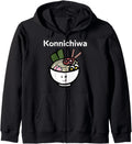 Konnichiwa Japanese Hello Ramen T-Shirt - Casual Everyday Wear for Adults - T-Shirt, Sweatshirt, Hoodie