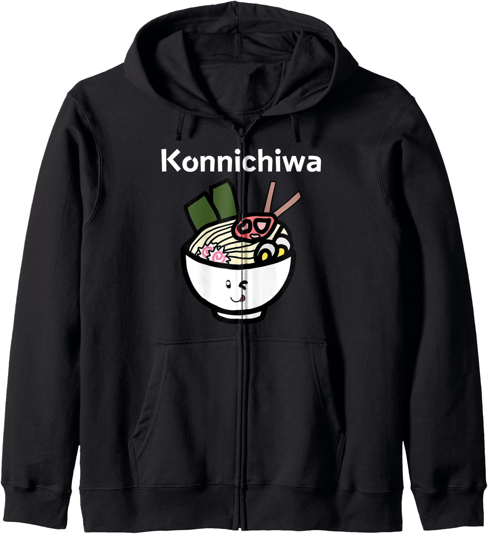 Konnichiwa Japanese Hello Ramen T-Shirt - Casual Everyday Wear for Adults - T-Shirt, Sweatshirt, Hoodie
