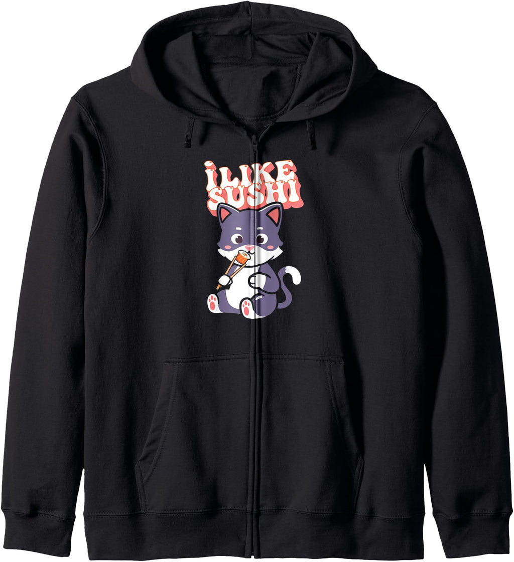 Kawaii Sushi Cat Pet Japan Food Art T-Shirt - Fun Novelty Design Unisex - T-Shirt, Sweatshirt, Hoodie
