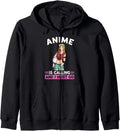 Authentic Anime Is Calling And Sweatshirt - Casual Everyday Wear Men Women - T-Shirt, Sweatshirt, Hoodie