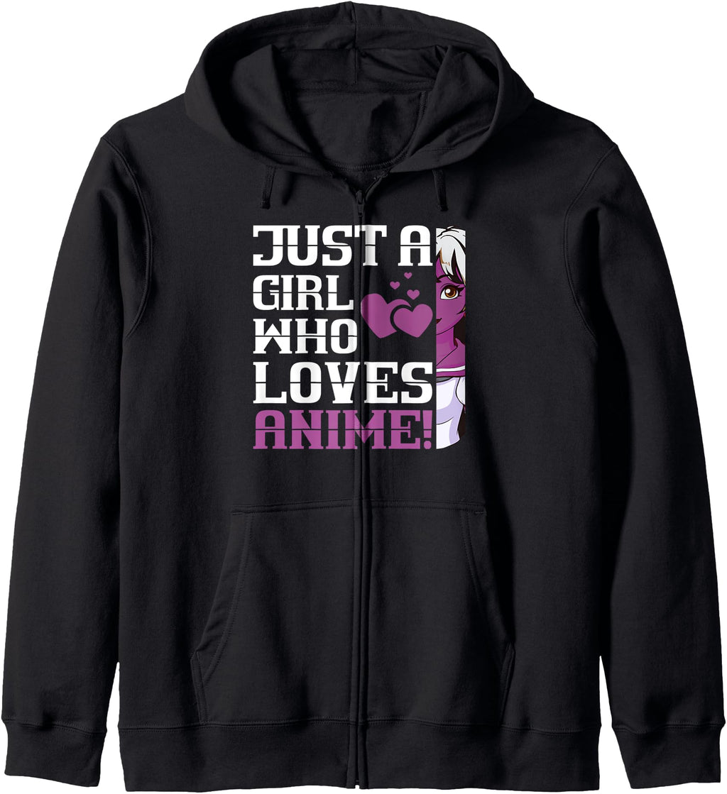 Just Who Loves Anime Gifts Teen Anime Hoodie - Novelty Apparel for Adults - T-Shirt, Sweatshirt, Hoodie