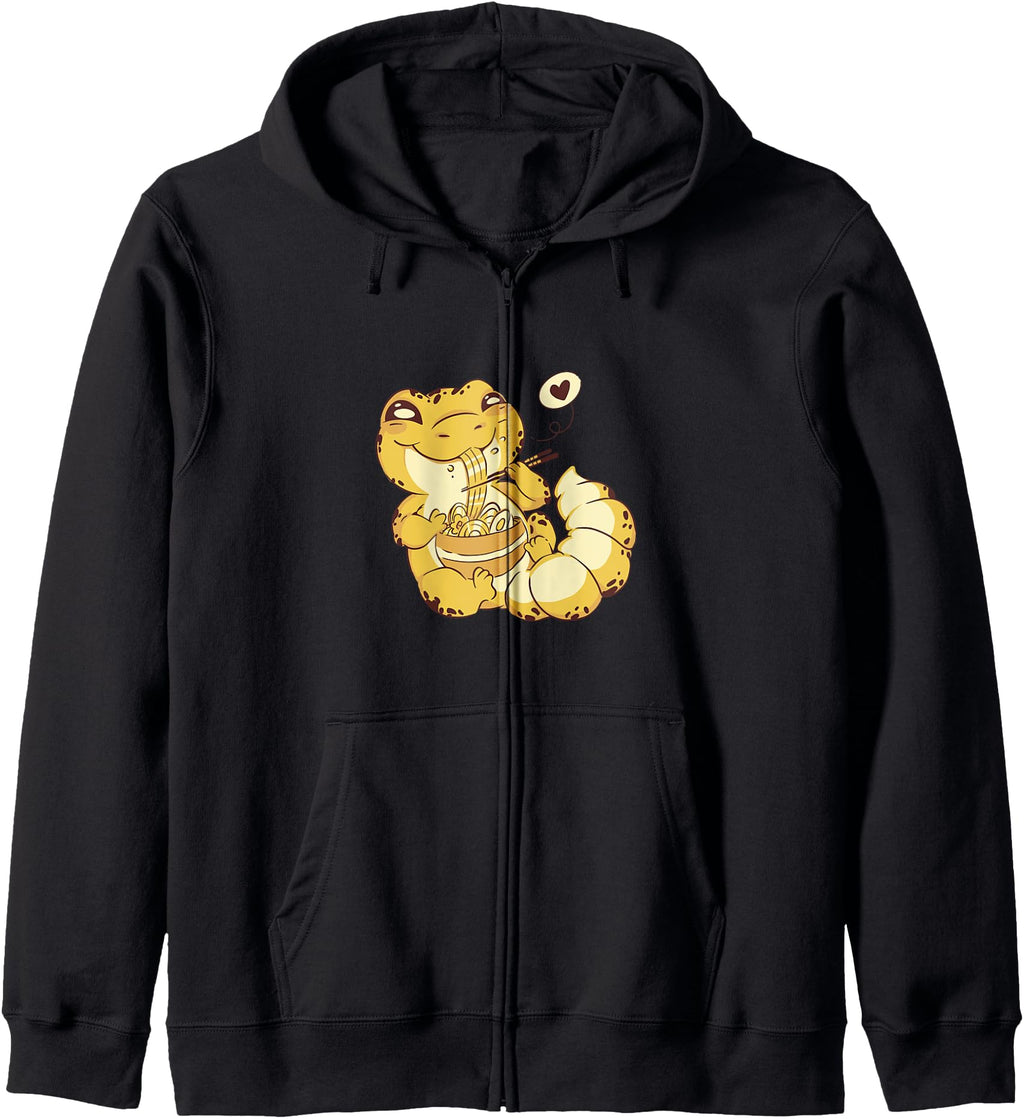 Kawaii Ramen Gecko Otaku Anime Manga Rare T-Shirt - Graphic Print Unisex - T-Shirt, Sweatshirt, Hoodie