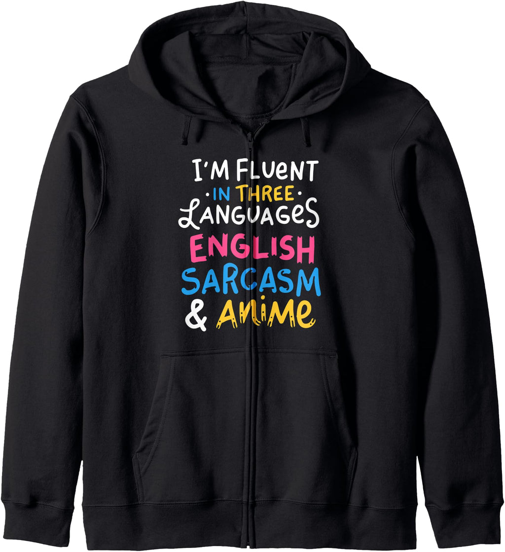 Original English Sarcasm And Anime Sweatshirt - Custom Art Print Unisex - T-Shirt, Sweatshirt, Hoodie