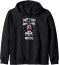 Anime And Nerds Just Who Loves Sweatshirt - Minimalist Print for Adults - T-Shirt, Sweatshirt, Hoodie