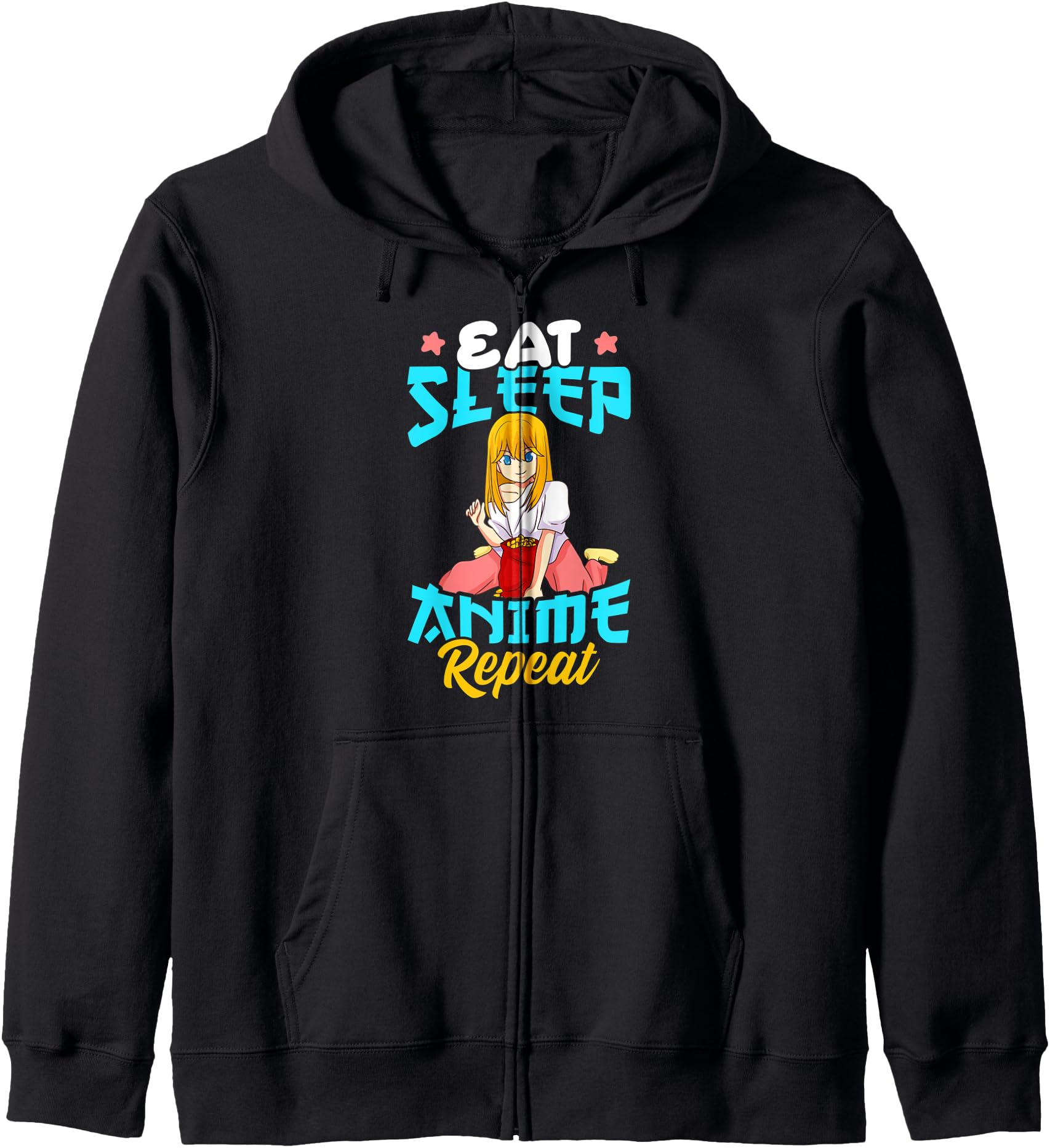 Eat Sleep Anime Repeat Anime Sweatshirt - Fun Novelty Design for Adults - T-Shirt, Sweatshirt, Hoodie