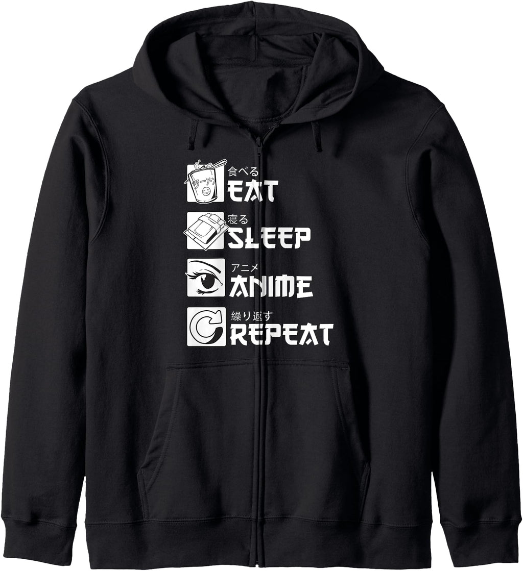 Original Eat Sleep Anime Repeat Sweatshirt - Streetwear Style Unisex - T-Shirt, Sweatshirt, Hoodie