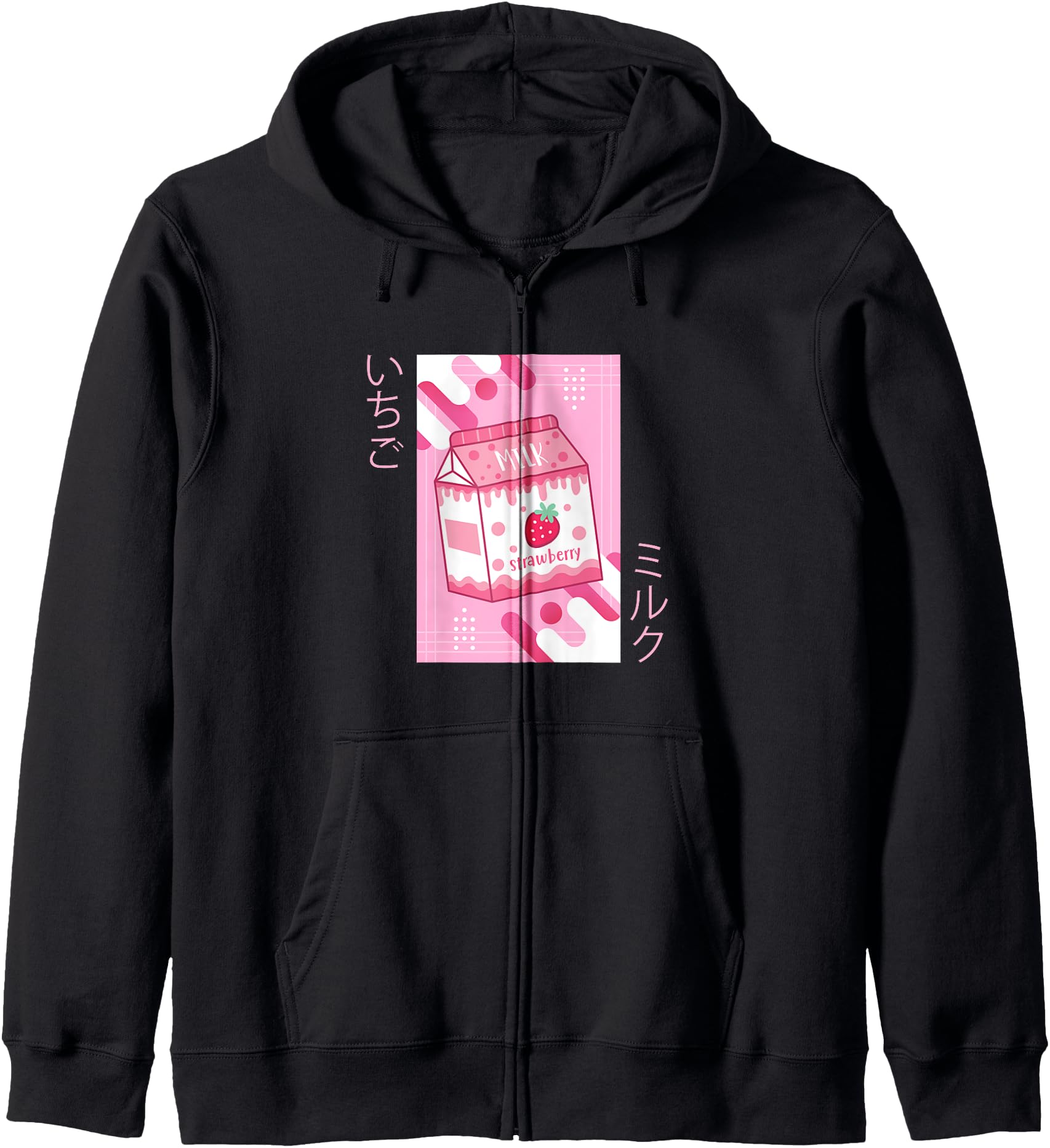 Handcrafted Strawberry Milkshake Hoodie - Fun Novelty Design Unisex - T-Shirt, Sweatshirt, Hoodie