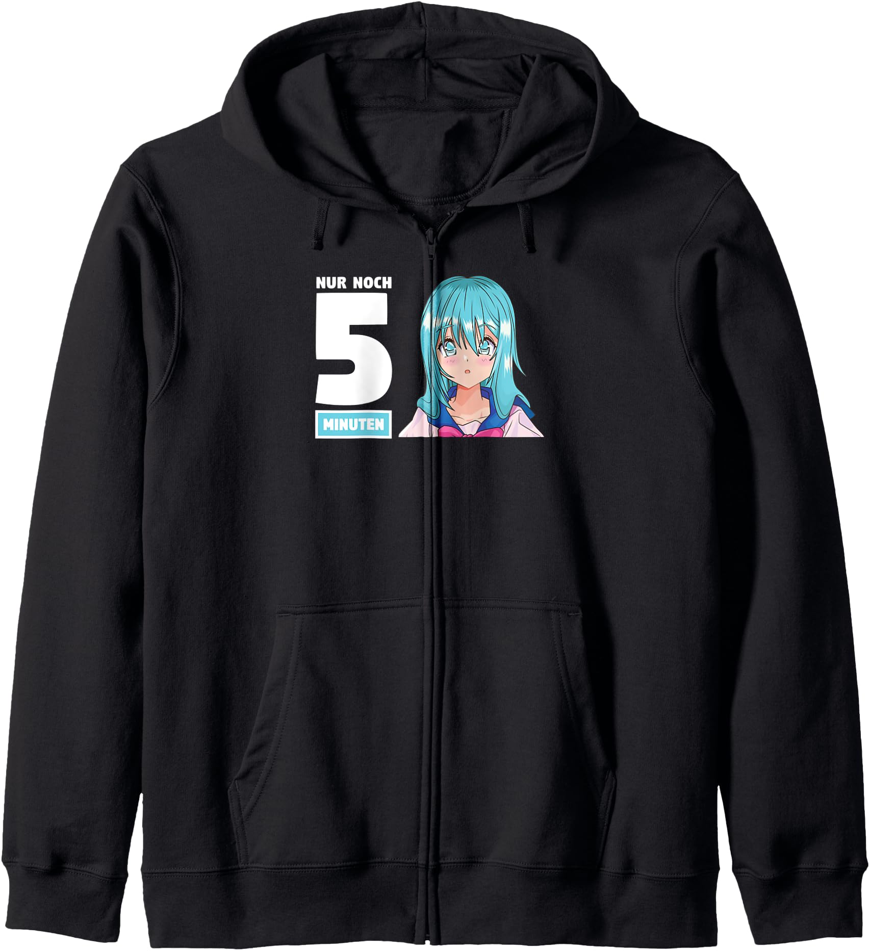 Original Nur Noch 5 Minuten Otaku Sweatshirt - Casual Everyday Wear Unisex - T-Shirt, Sweatshirt, Hoodie