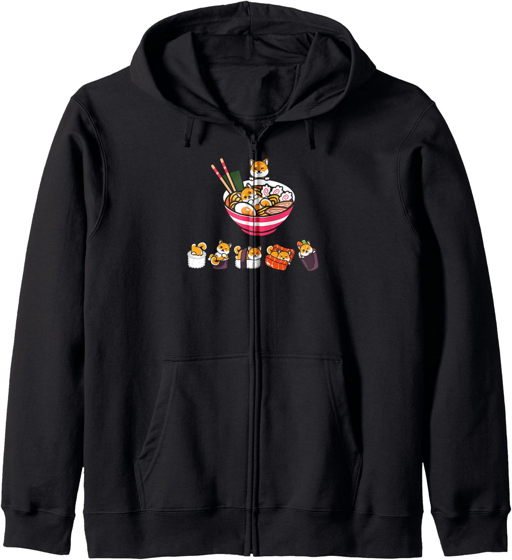 Handcrafted Kawaii Sushi Dog Family T-Shirt - Unique Graphic for Adults - T-Shirt, Sweatshirt, Hoodie