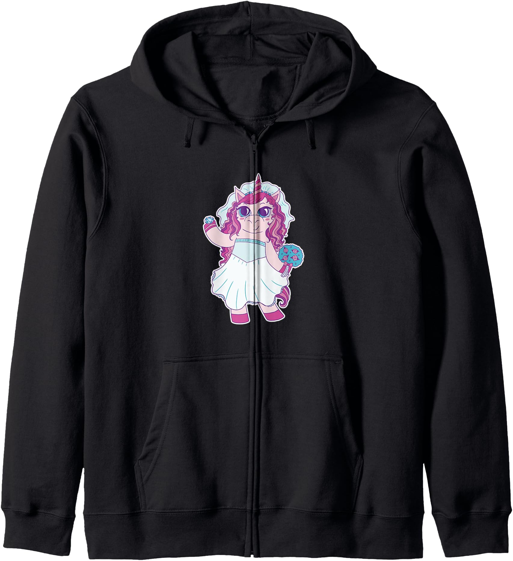 Original Unicorn Bride Wedding Dress T-Shirt - Custom Art Print Men Women - T-Shirt, Sweatshirt, Hoodie