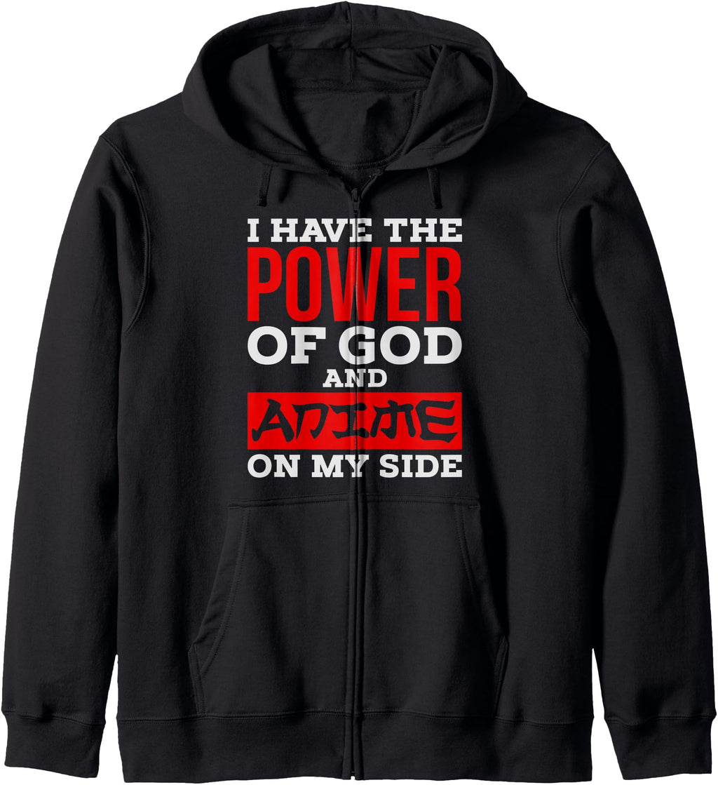 Exclusive Power God And Anime Sweatshirt - Aesthetic Graphic Men Women - T-Shirt, Sweatshirt, Hoodie
