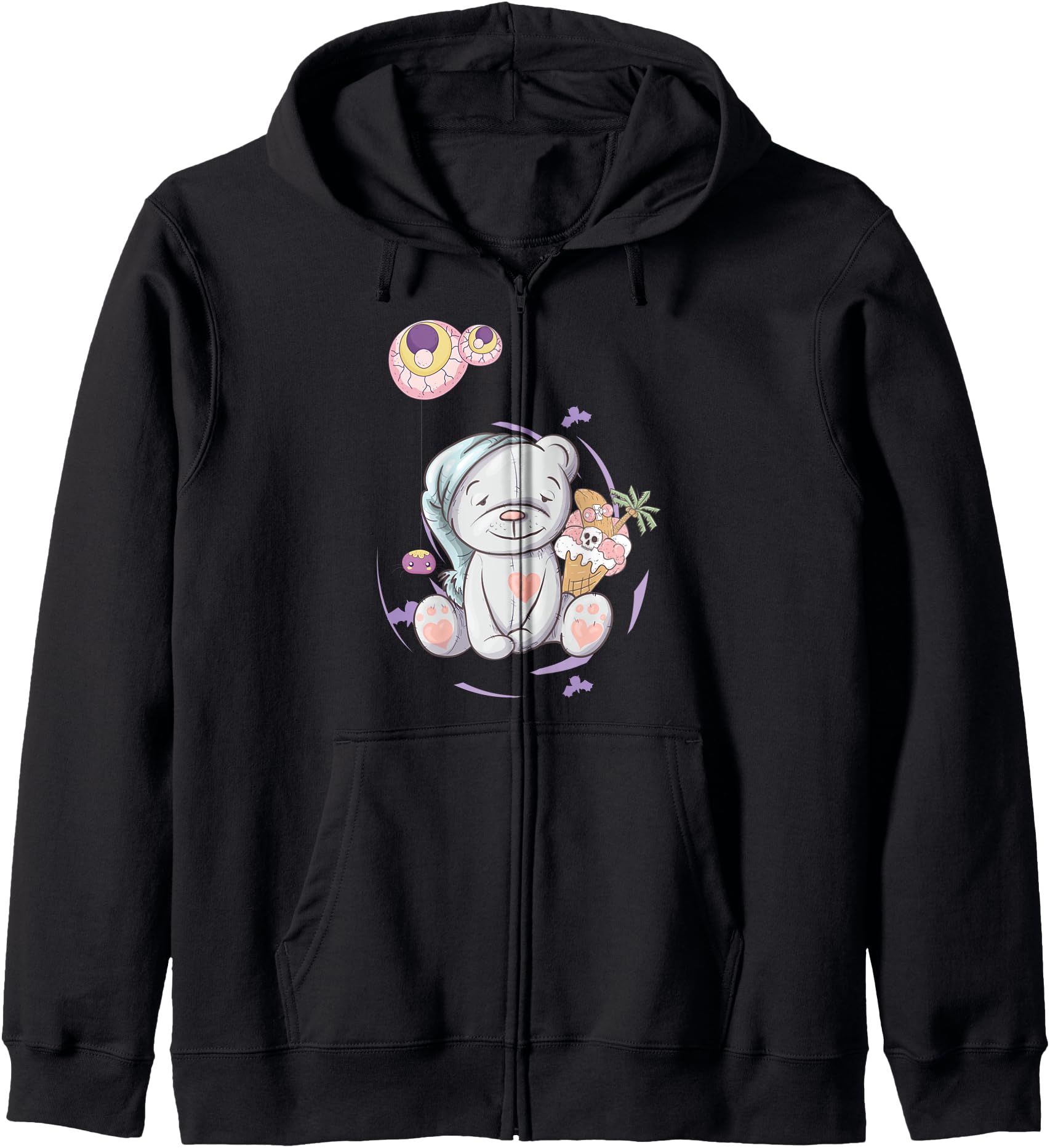 Alt Aesthetic Pastel Goth Sleepy Hoodie - Casual Everyday Wear for Adults - T-Shirt, Sweatshirt, Hoodie