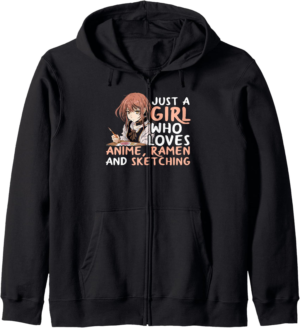 Just Who Loves Anime Ramen And T-Shirt - Aesthetic Graphic for Adults - T-Shirt, Sweatshirt, Hoodie