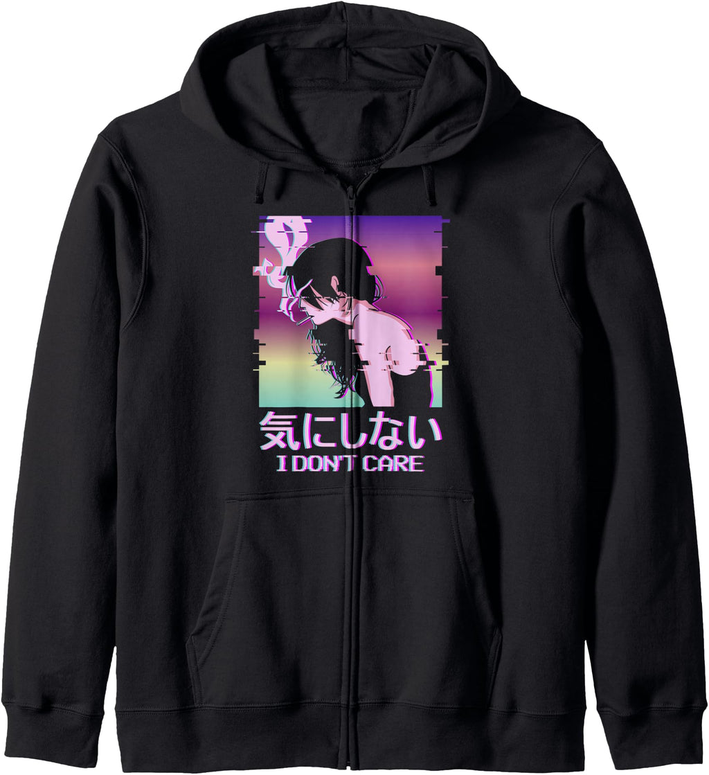I Don T Care Japan Vaporwave Alt T-Shirt - Aesthetic Graphic Men Women - T-Shirt, Sweatshirt, Hoodie