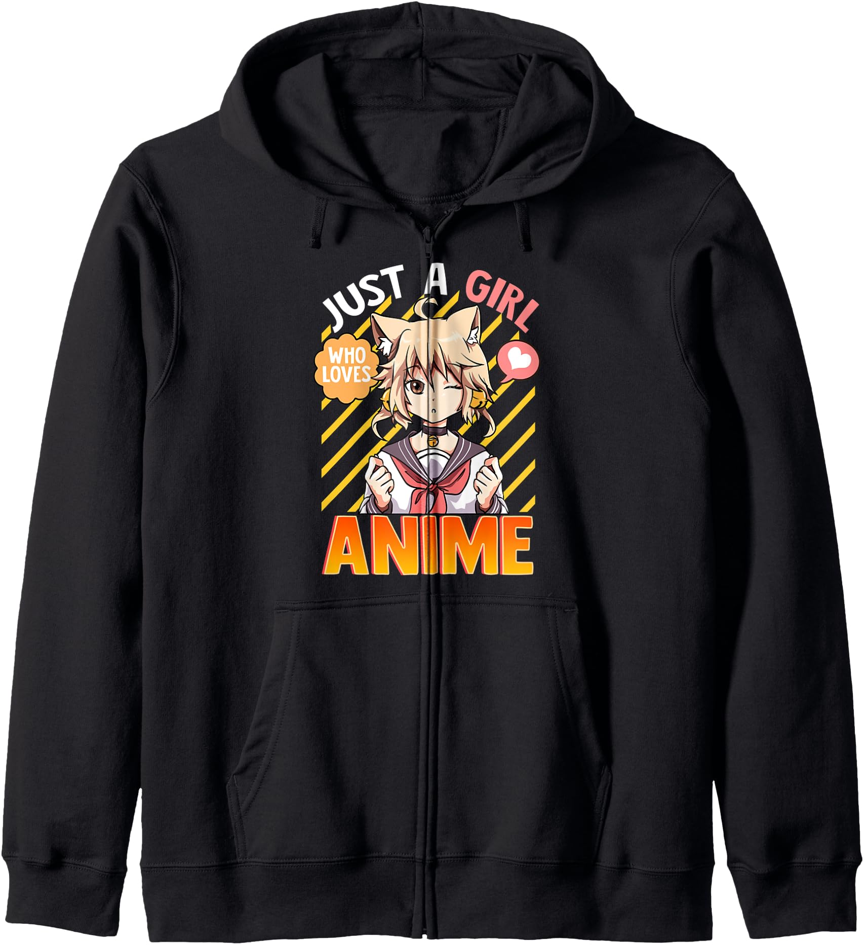Just Who Loves Anime Rare Hoodie - Custom Art Print Men Women - T-Shirt, Sweatshirt, Hoodie