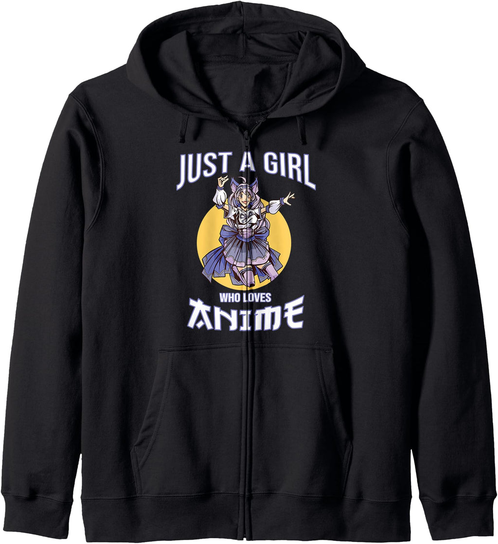 Kawaii Anime Teens Just Who Loves Hoodie - Streetwear Style for Adults - T-Shirt, Sweatshirt, Hoodie