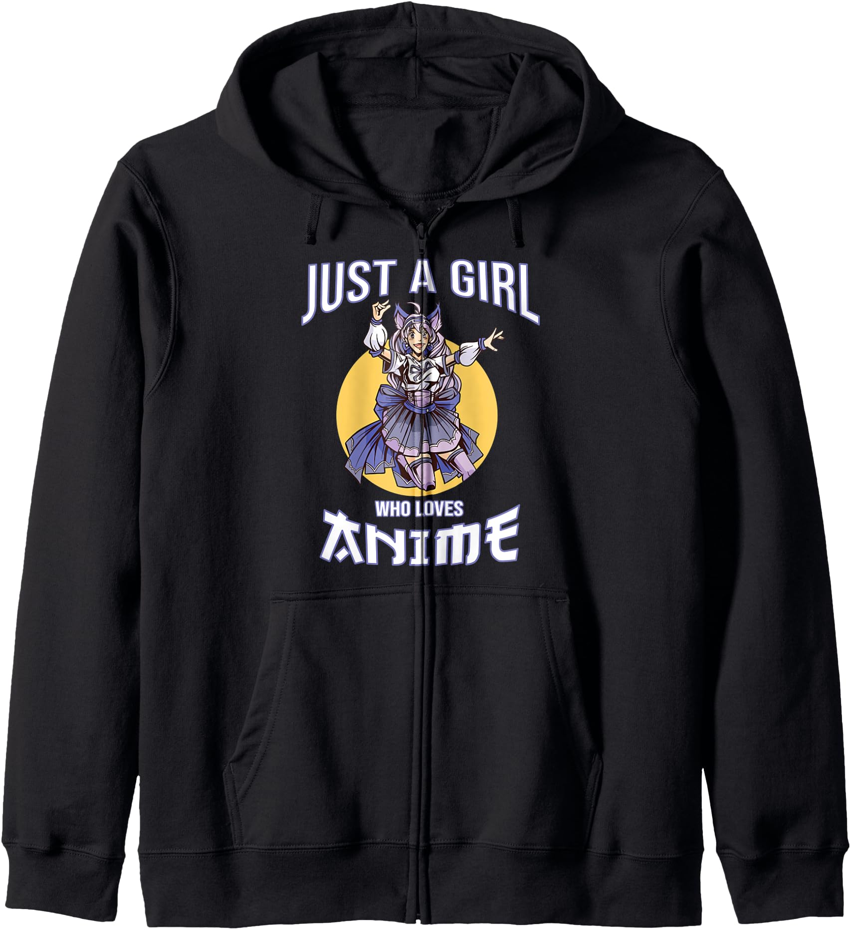 Kawaii Anime Teens Just Who Loves Hoodie - Streetwear Style for Adults - T-Shirt, Sweatshirt, Hoodie