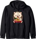 Original Hedgehog Eating Ramen Noodle Sweatshirt - Graphic Print Unisex - T-Shirt, Sweatshirt, Hoodie