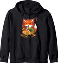 Kawaii Ramen Fox Japanese Neko Sweatshirt - Custom Art Print Men Women - T-Shirt, Sweatshirt, Hoodie