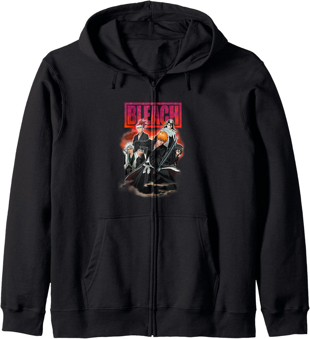 Original Bleach Portrait Group Smoke Hoodie - Minimalist Print for Adults - T-Shirt, Sweatshirt, Hoodie