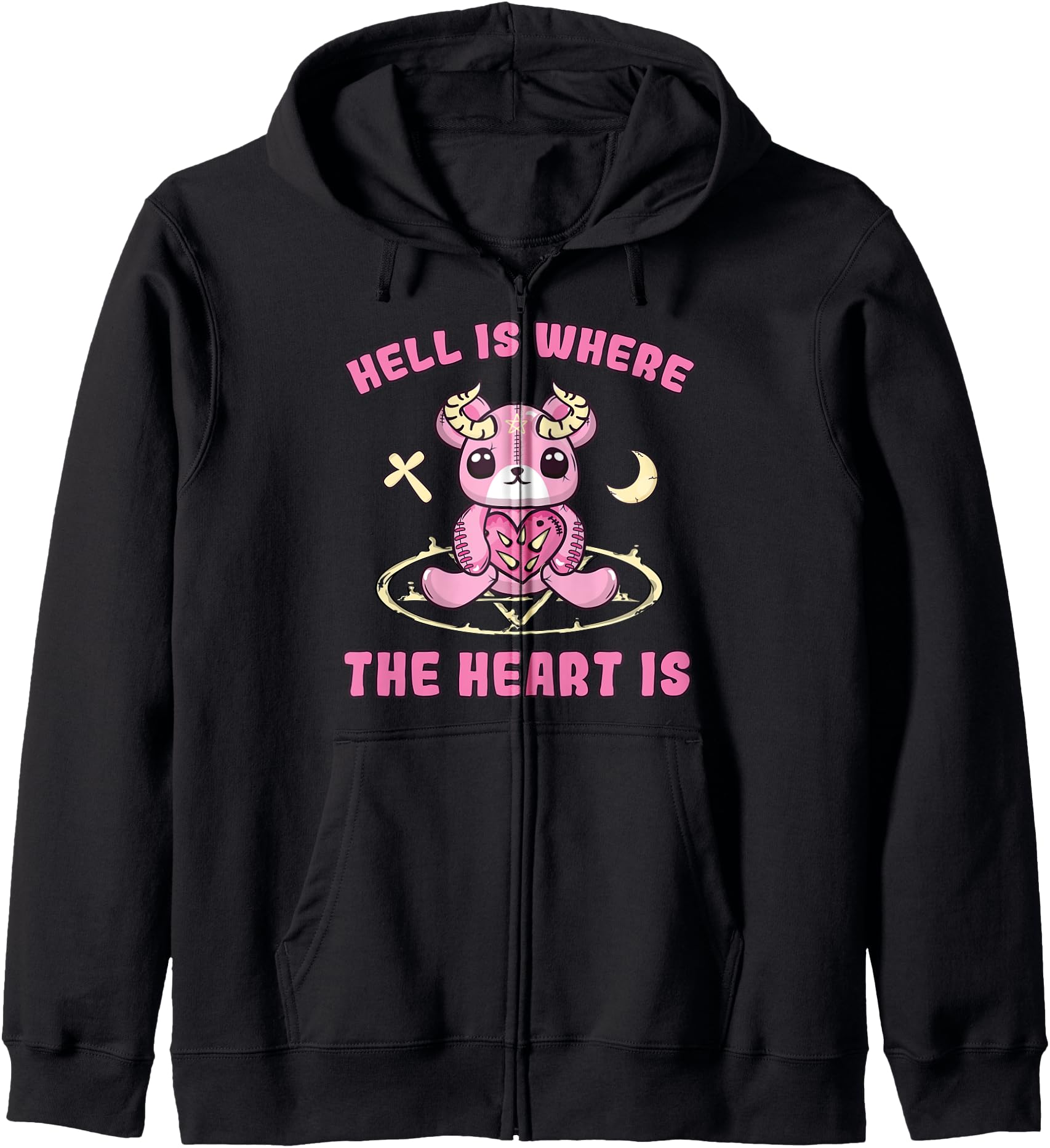 Kawaii Pastel Goth Creepy Teddy Bear T-Shirt - Aesthetic Graphic Men Women - T-Shirt, Sweatshirt, Hoodie