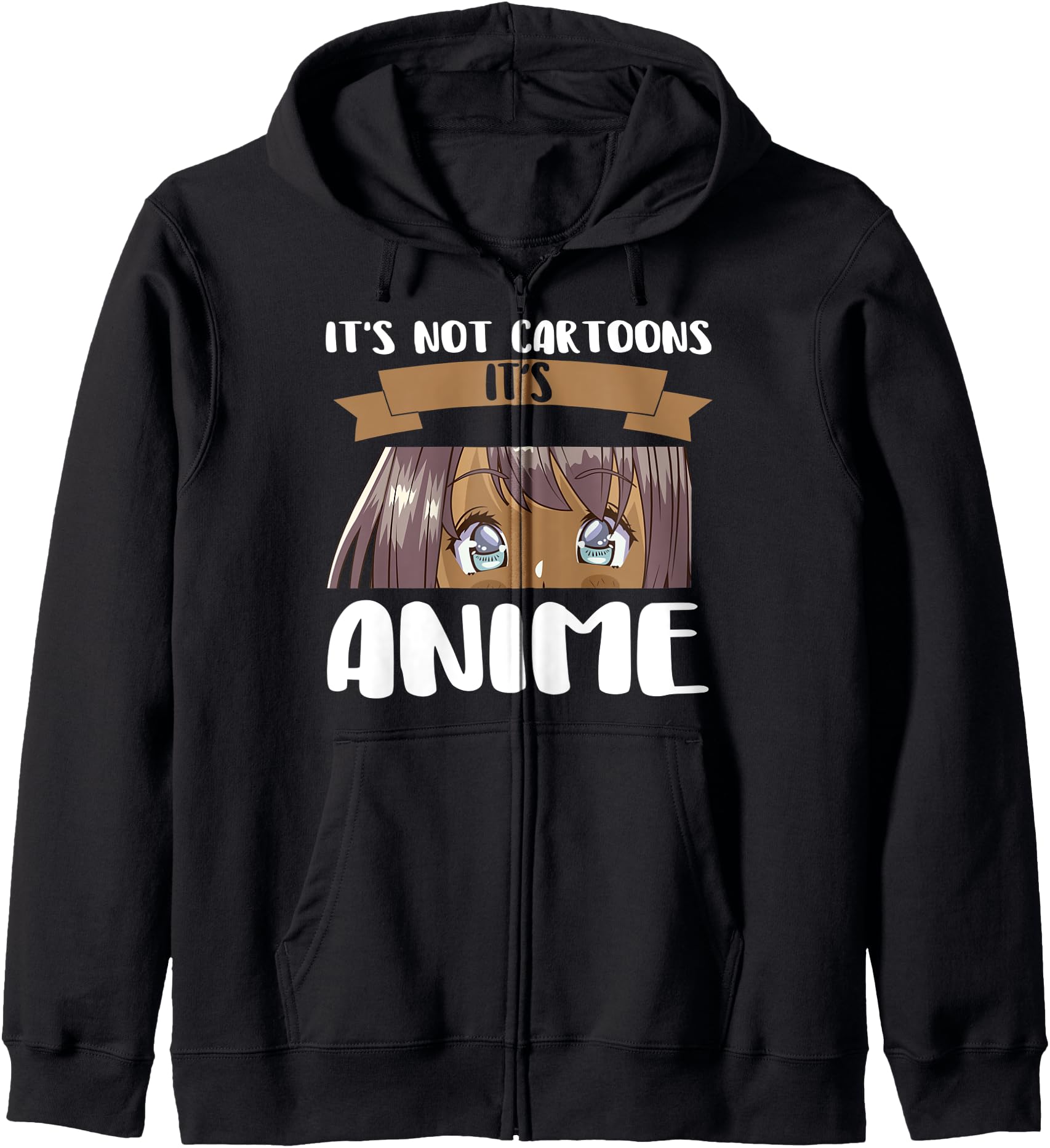 Authentic It S Not Cartoon It S Sweatshirt - Graphic Print for Adults - T-Shirt, Sweatshirt, Hoodie