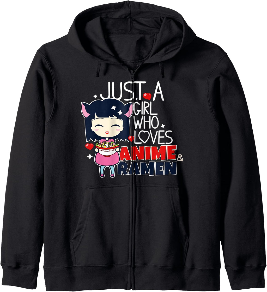 Original Just Who Loves Anime And Hoodie - Novelty Apparel for Adults - T-Shirt, Sweatshirt, Hoodie