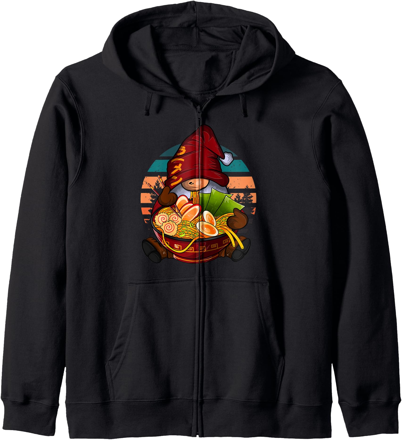 Handcrafted Kawaii Ramen Gnome Sweatshirt - Fun Novelty Design for Adults - T-Shirt, Sweatshirt, Hoodie