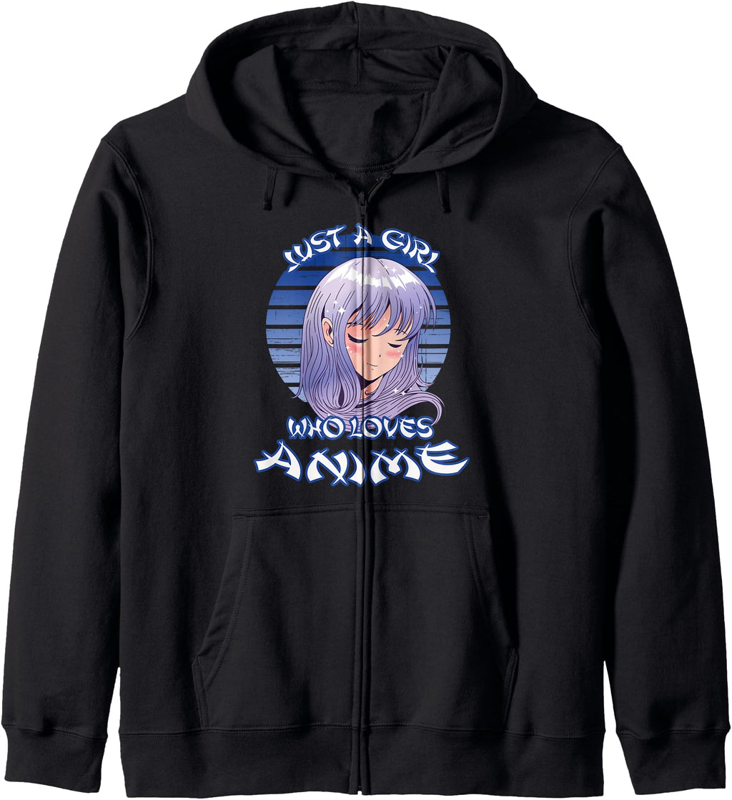 Handcrafted Just Who Loves Anime Teen Sweatshirt - Novelty Apparel Unisex - T-Shirt, Sweatshirt, Hoodie