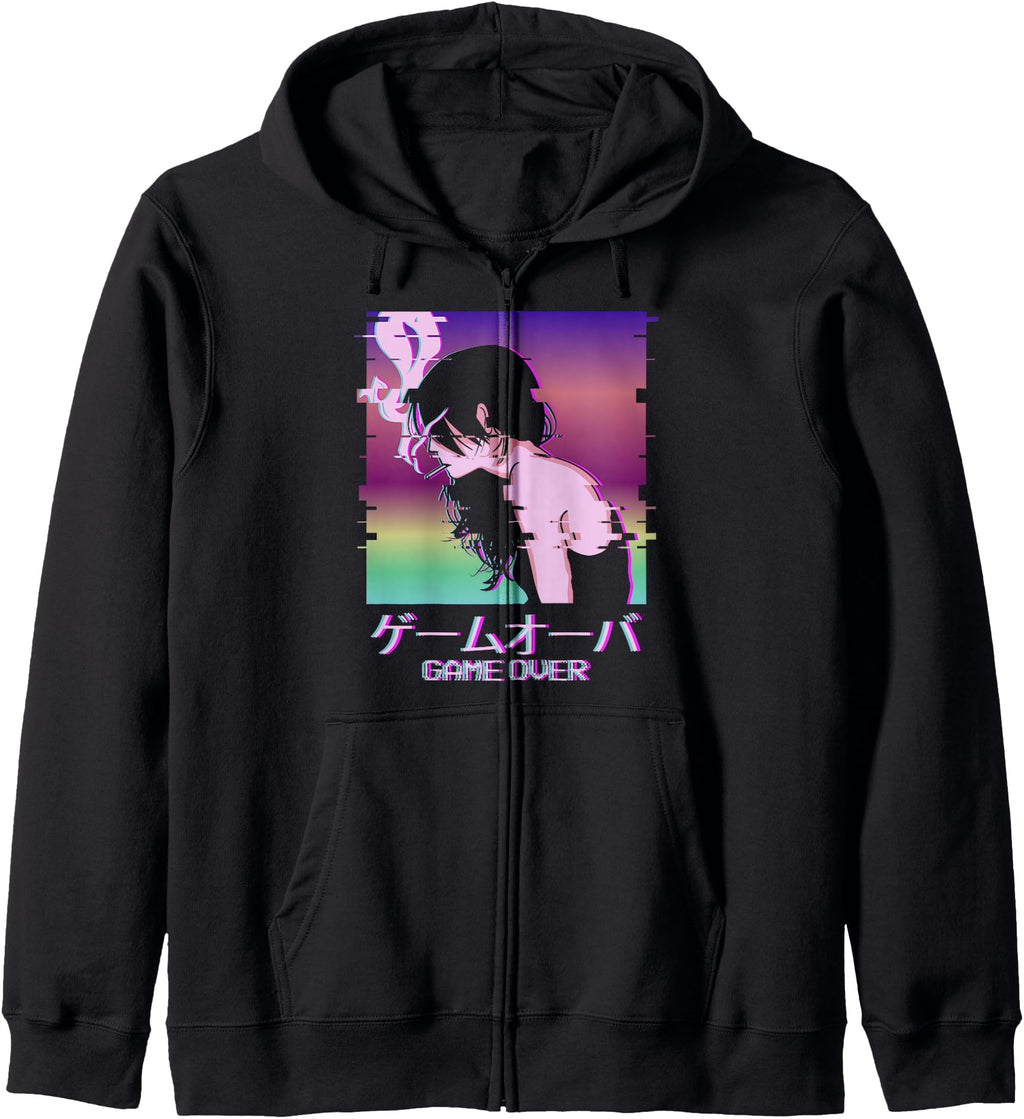 Vaporwave Anime Indie Old Sweatshirt - Custom Art Print for Adults - T-Shirt, Sweatshirt, Hoodie