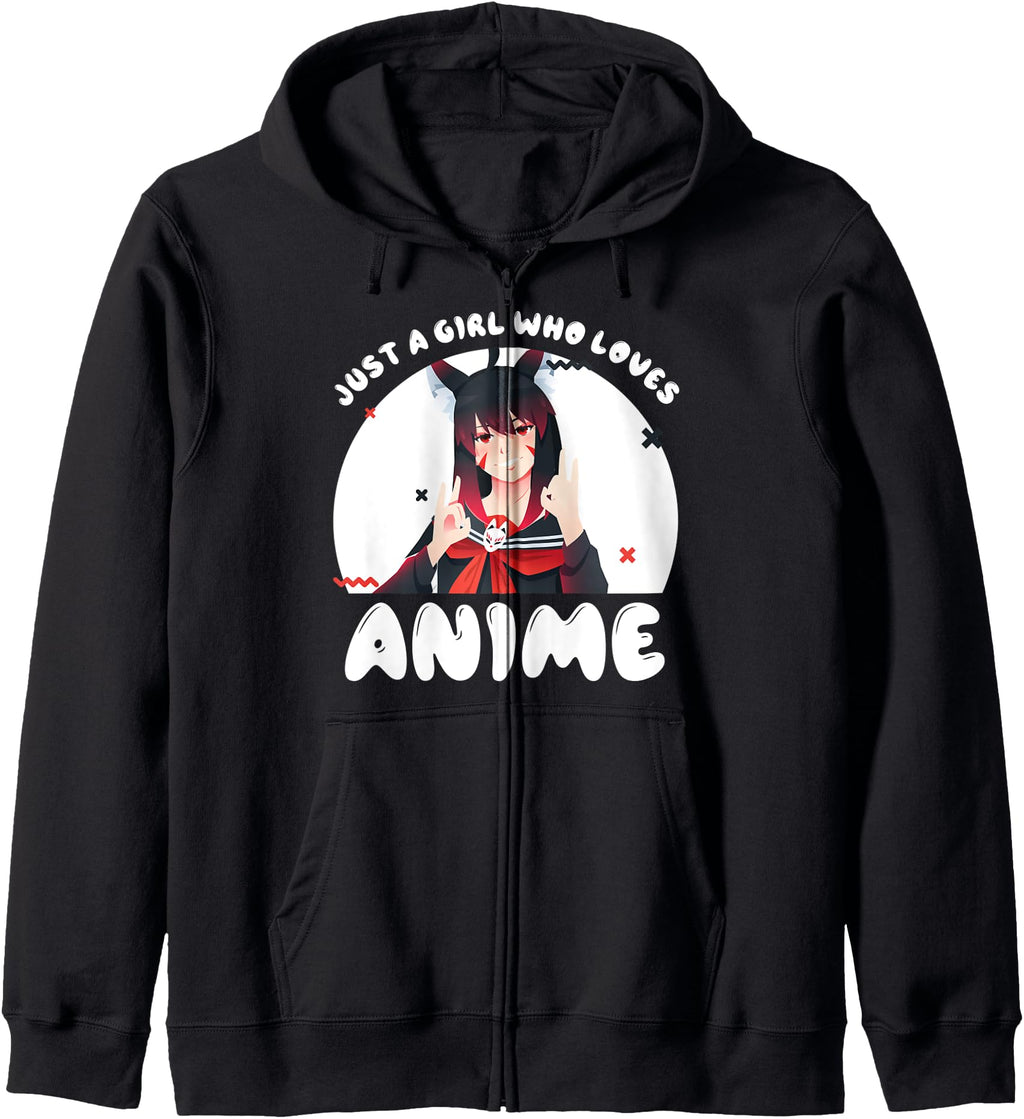 Original Anime Kitsune Fox Who Loves Sweatshirt - Unique Graphic Unisex - T-Shirt, Sweatshirt, Hoodie
