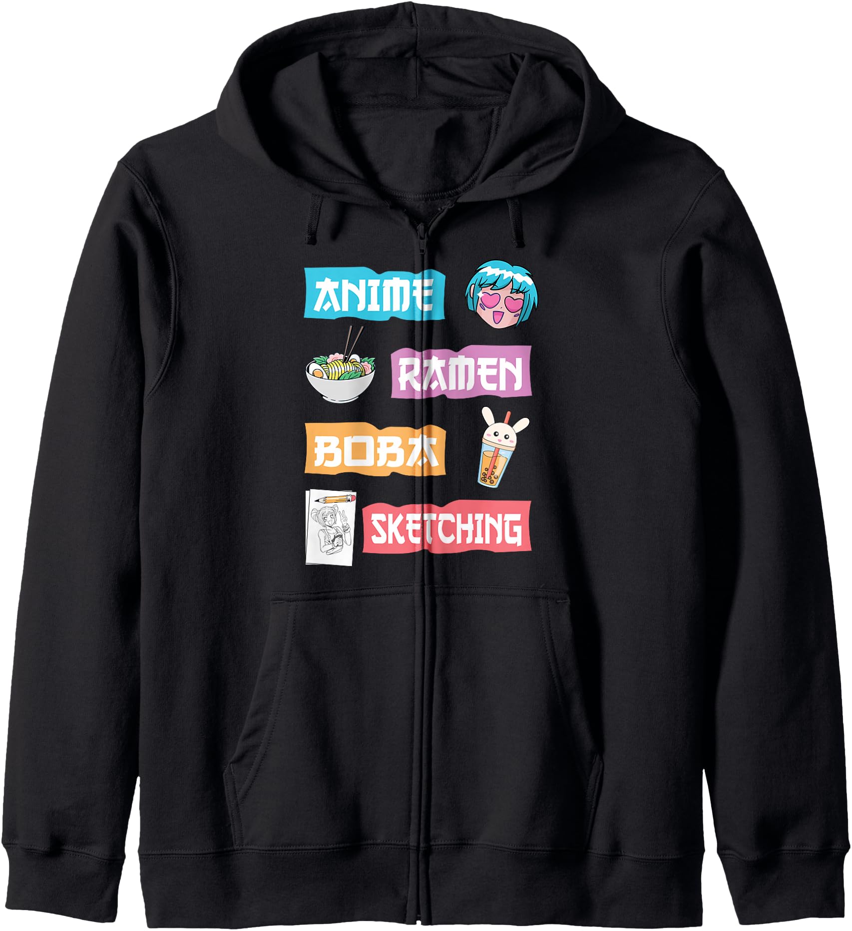 Handcrafted Anime Ramen Boba T-Shirt - Streetwear Style Men Women - T-Shirt, Sweatshirt, Hoodie