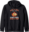 Just Who Loves Anime Ramen And Kpop Hoodie - Aesthetic Graphic for Adults - T-Shirt, Sweatshirt, Hoodie