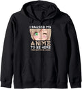 Manga Anime Teen I Paused My Anime T-Shirt - Fun Novelty Design for Adults - T-Shirt, Sweatshirt, Hoodie