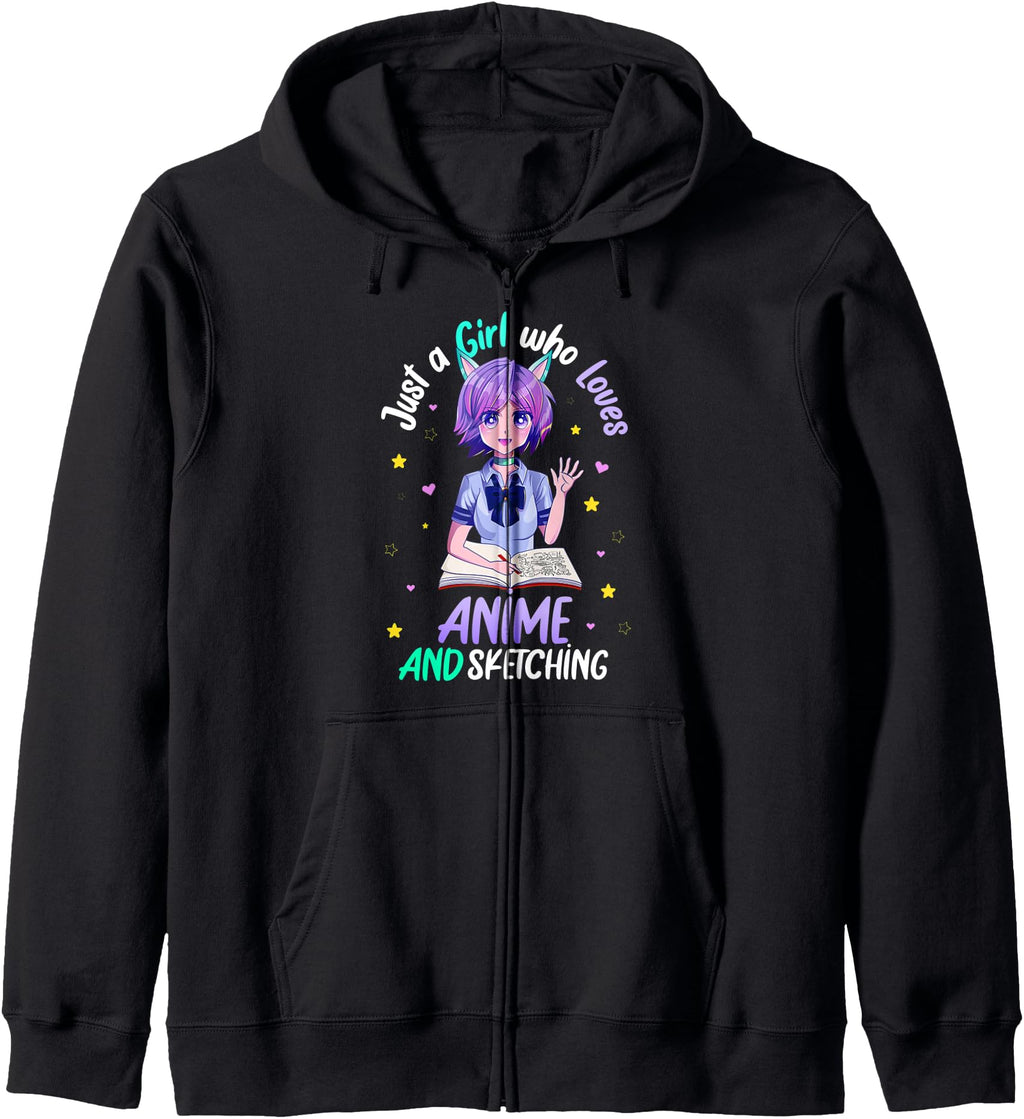 Just Who Loves Anime And Hoodie - Casual Everyday Wear for Adults - T-Shirt, Sweatshirt, Hoodie