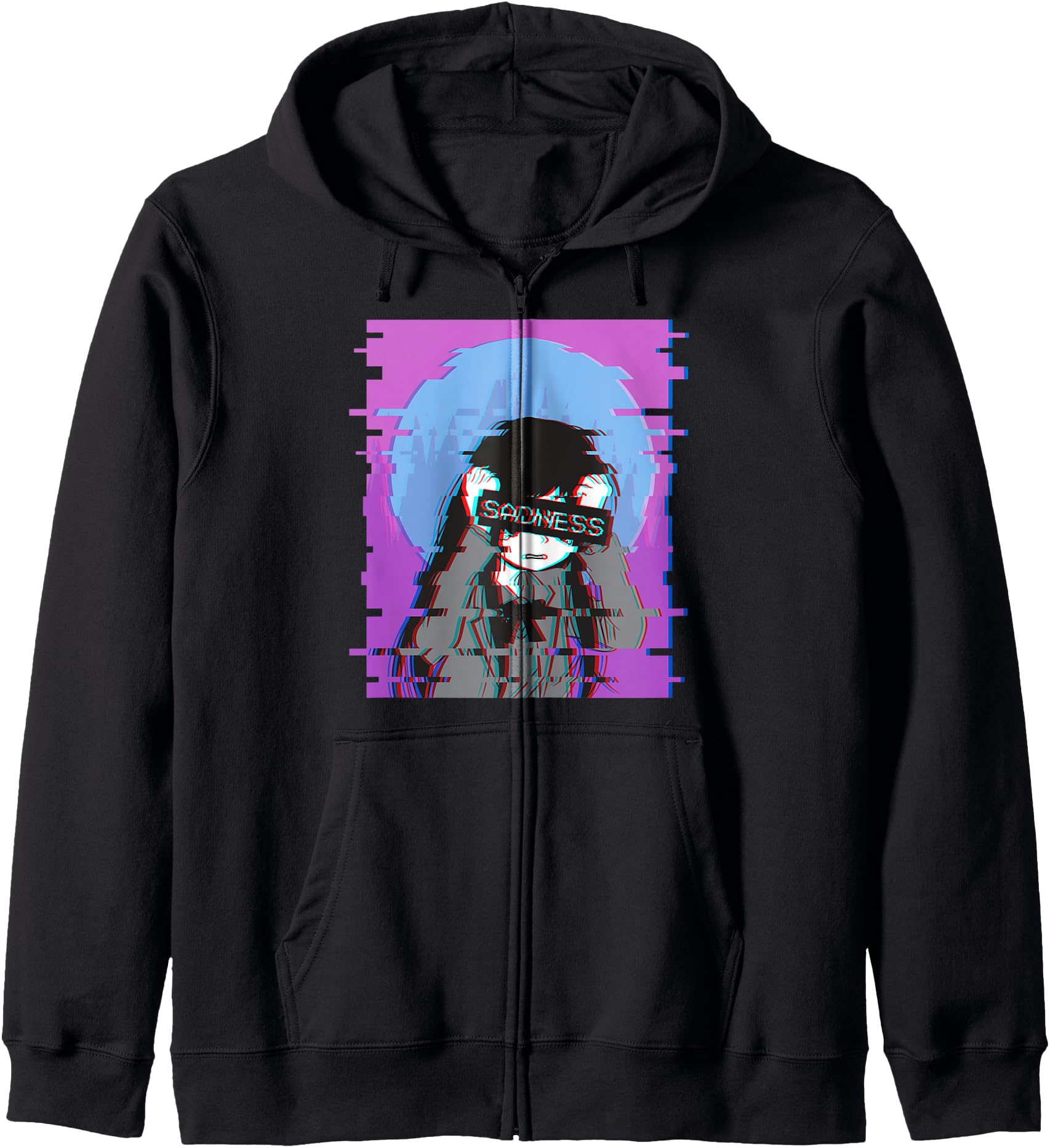 Sad Anime Japanese Aesthetic Sweatshirt - Streetwear Style Men Women - T-Shirt, Sweatshirt, Hoodie