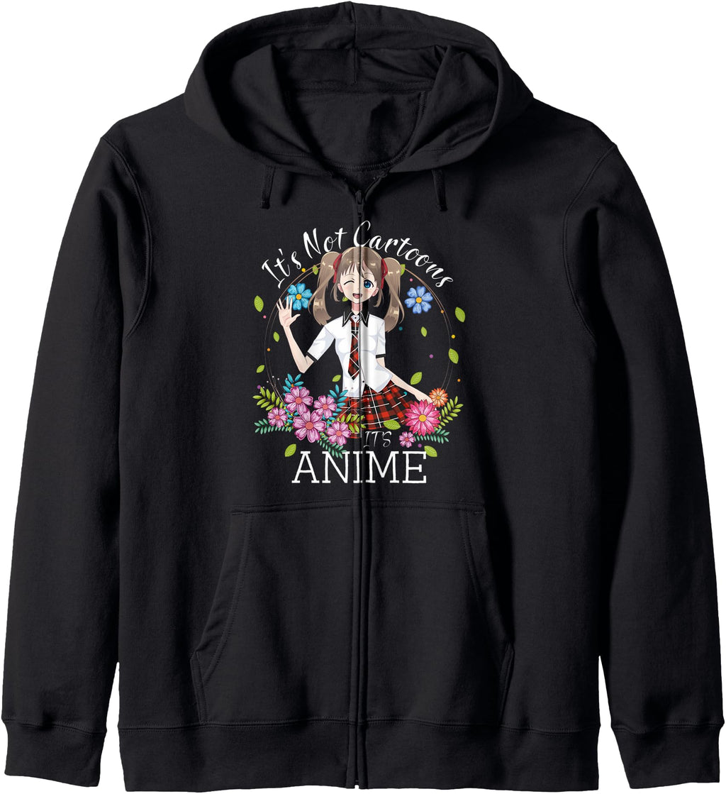 It S Not Cartoons It S Anime Manga Anime Hoodie - Unique Graphic Men Women - T-Shirt, Sweatshirt, Hoodie