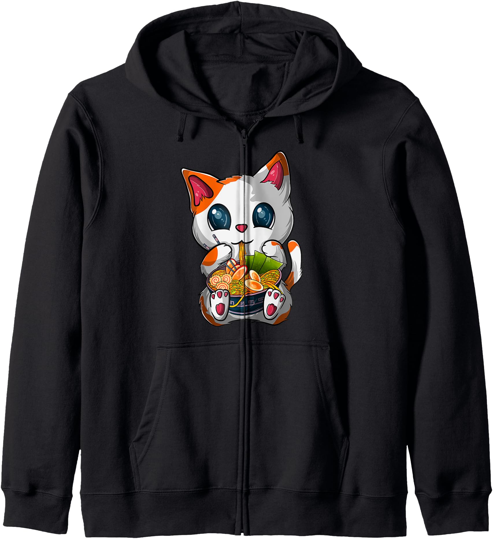 Authentic Kawaii Ramen Cat Japanese T-Shirt - Streetwear Style Men Women - T-Shirt, Sweatshirt, Hoodie