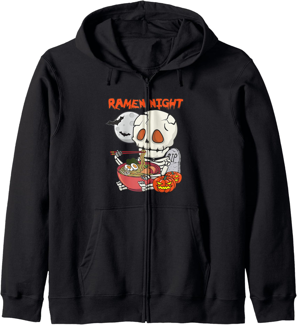 Kawaii Japanese Skeleton Eating Ramen T-Shirt - Streetwear Style Unisex - T-Shirt, Sweatshirt, Hoodie