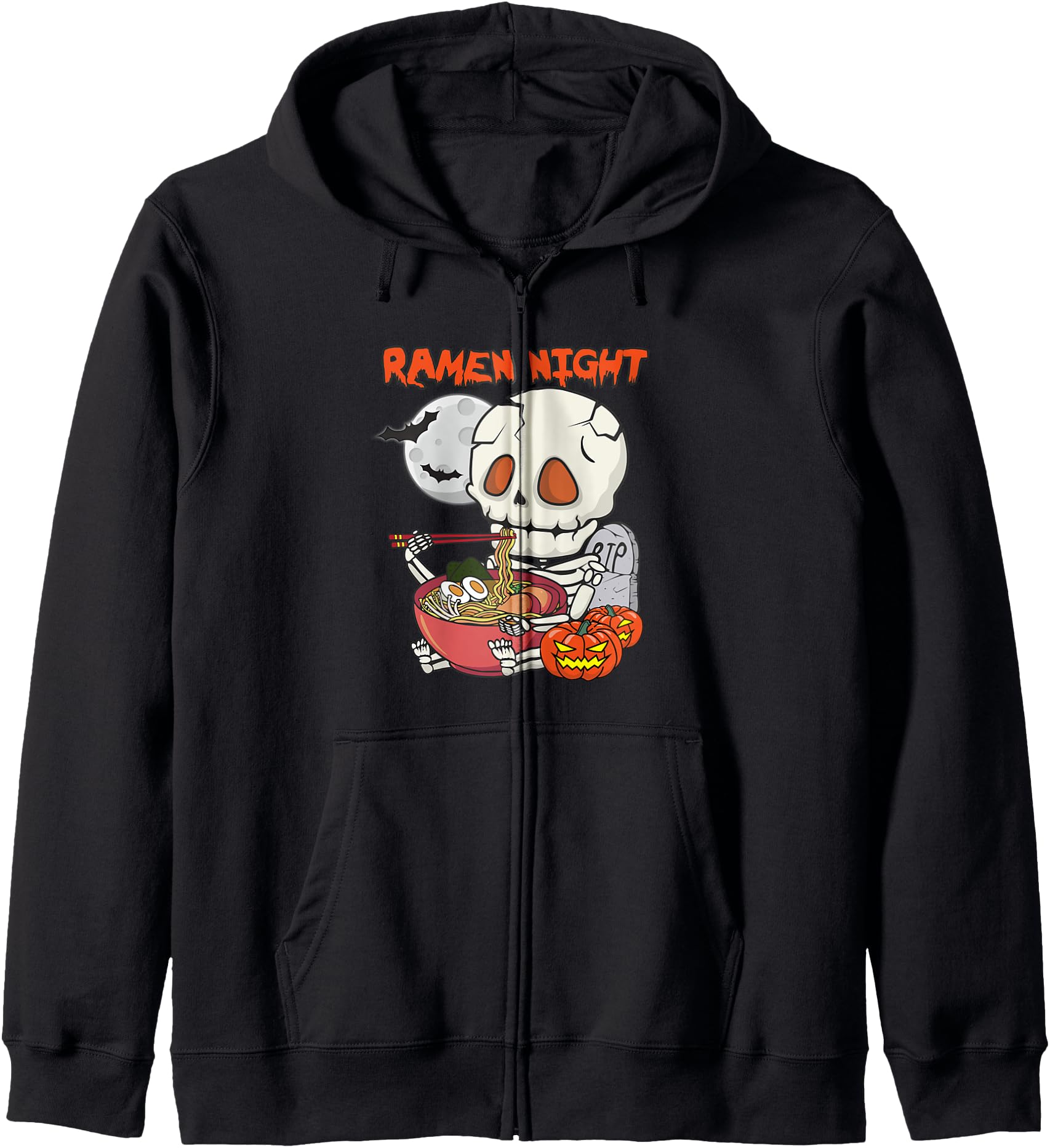 Kawaii Japanese Skeleton Eating Ramen T-Shirt - Streetwear Style Unisex - T-Shirt, Sweatshirt, Hoodie