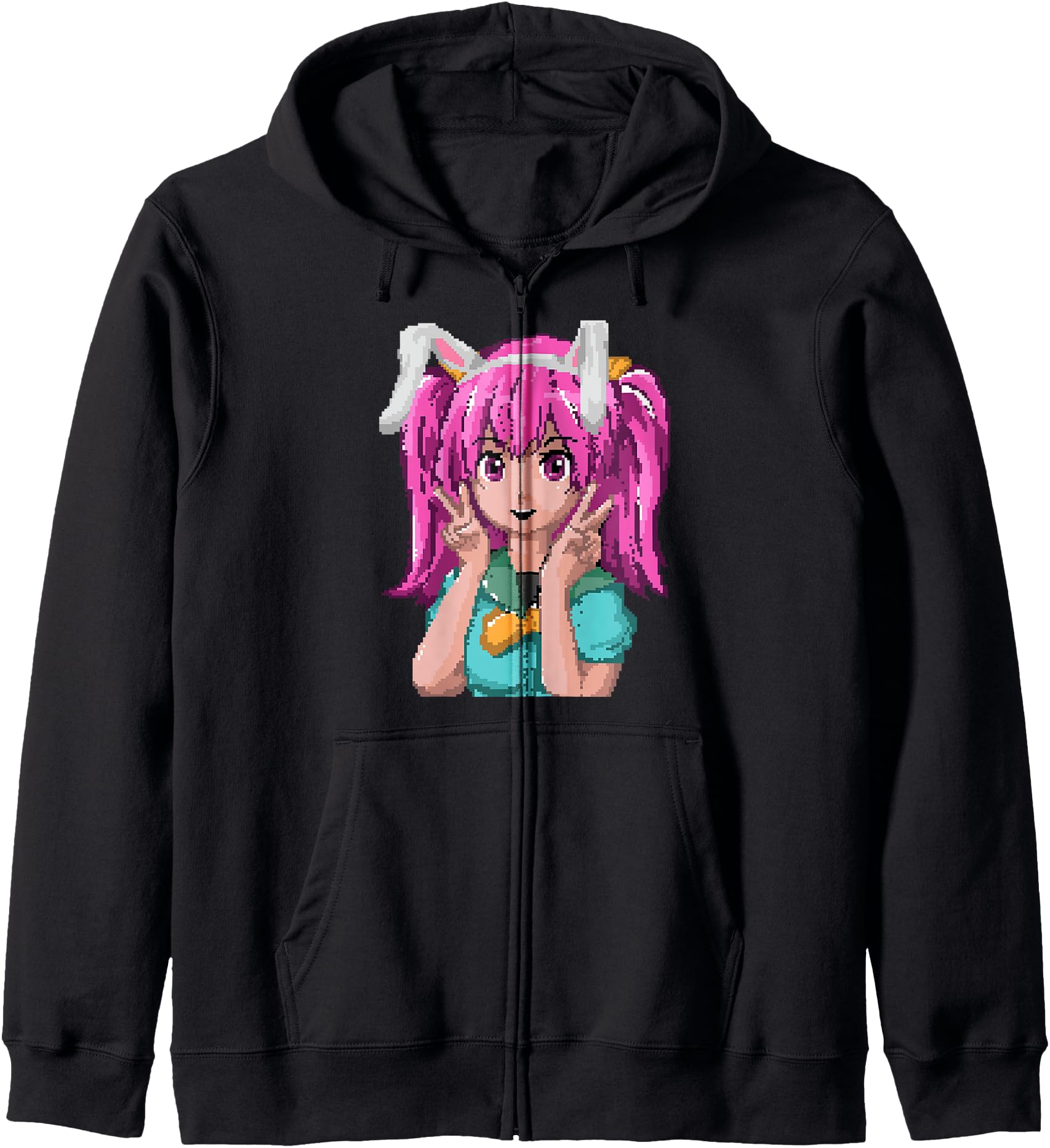 Authentic Lofi 8 Bit K Pop Bunny Sweatshirt - Novelty Apparel Men Women - T-Shirt, Sweatshirt, Hoodie