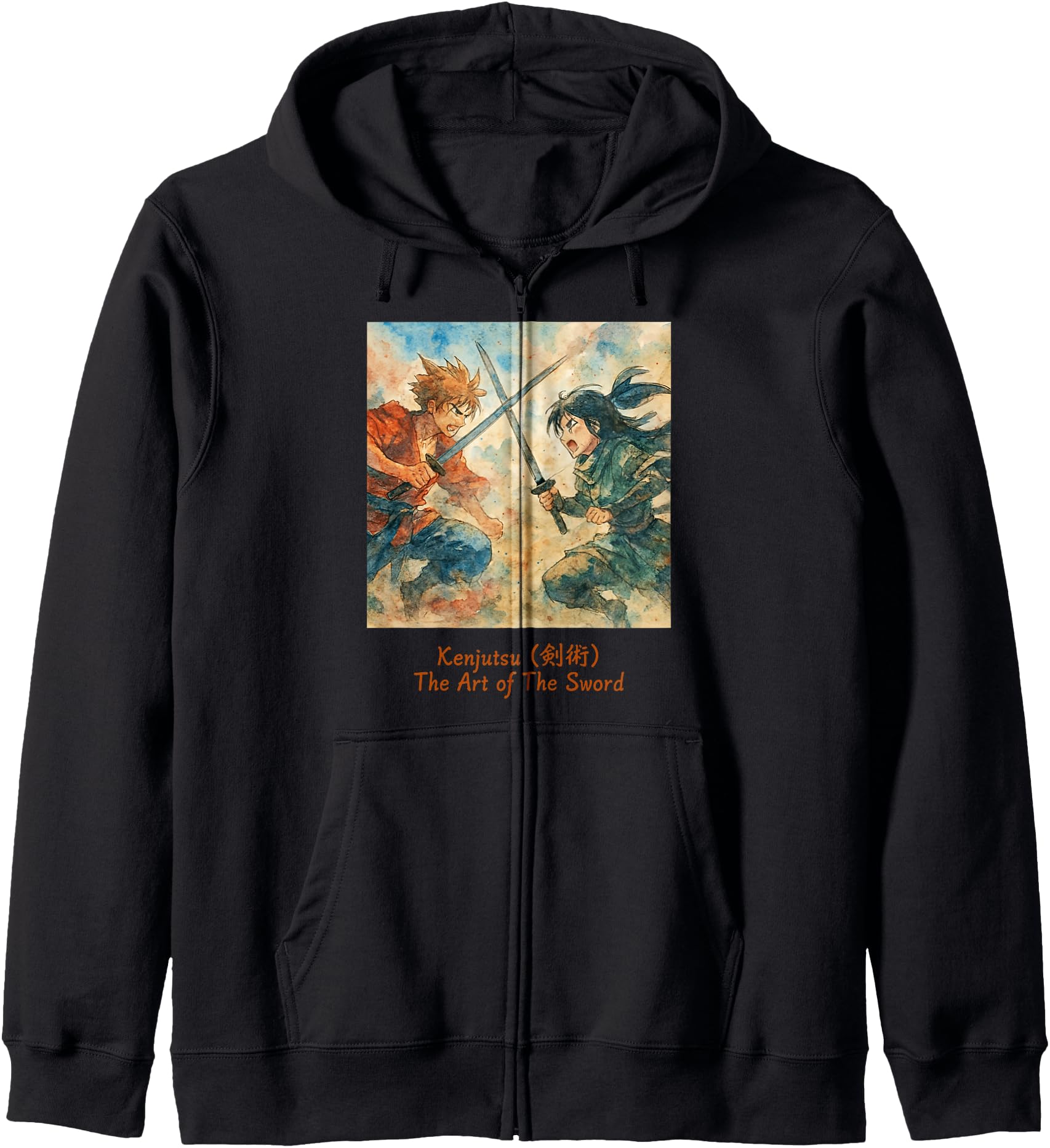 Anime Sword Fight Kawaii Otaku Anime T-Shirt - Fun Novelty Design Unisex - T-Shirt, Sweatshirt, Hoodie