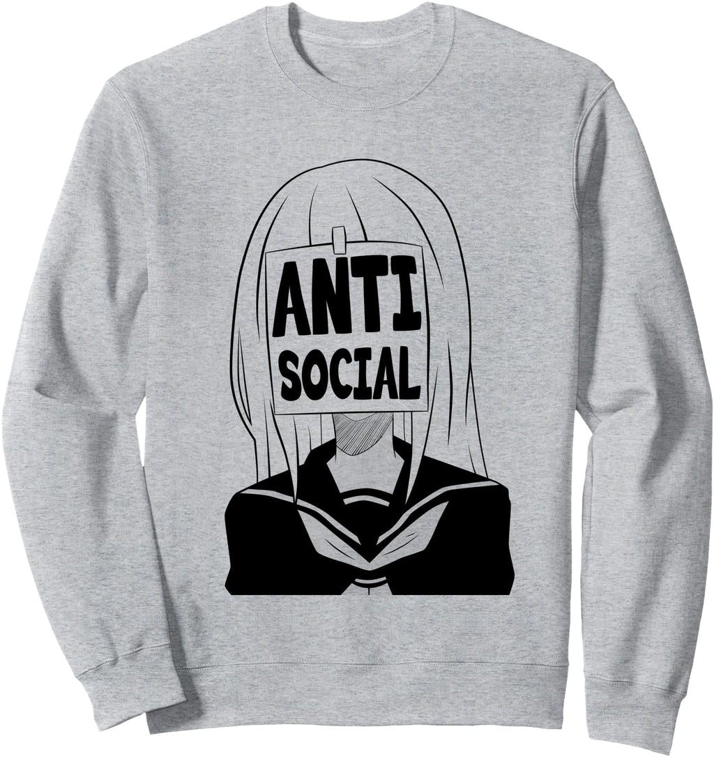 Anti Social Anime Otaku Kawaii Manga T-Shirt - Aesthetic Graphic Men Women - T-Shirt, Sweatshirt, Hoodie