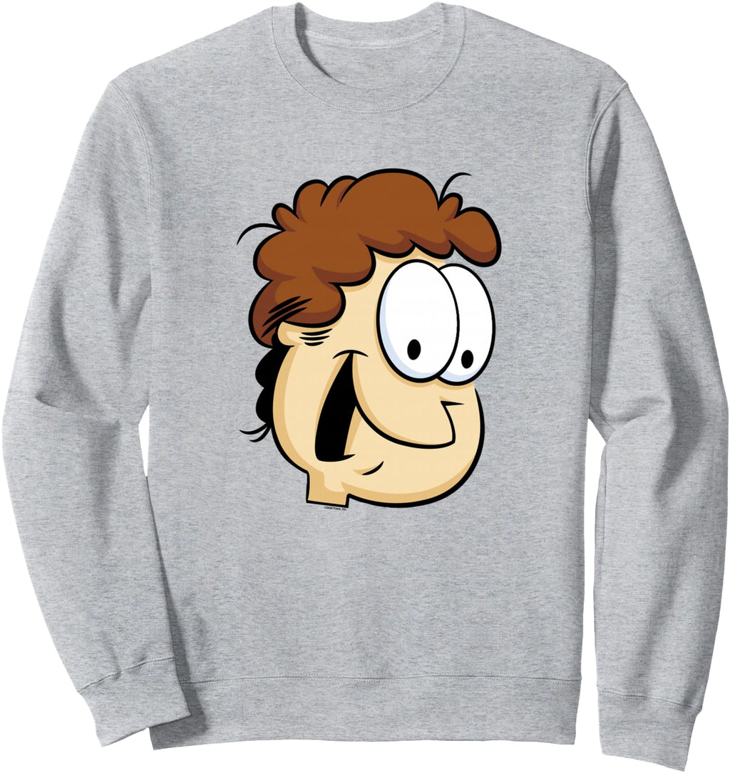 Authentic Garfield Jon Arbuckle Big Face Hoodie - Minimalist Print Unisex - T-Shirt, Sweatshirt, Hoodie
