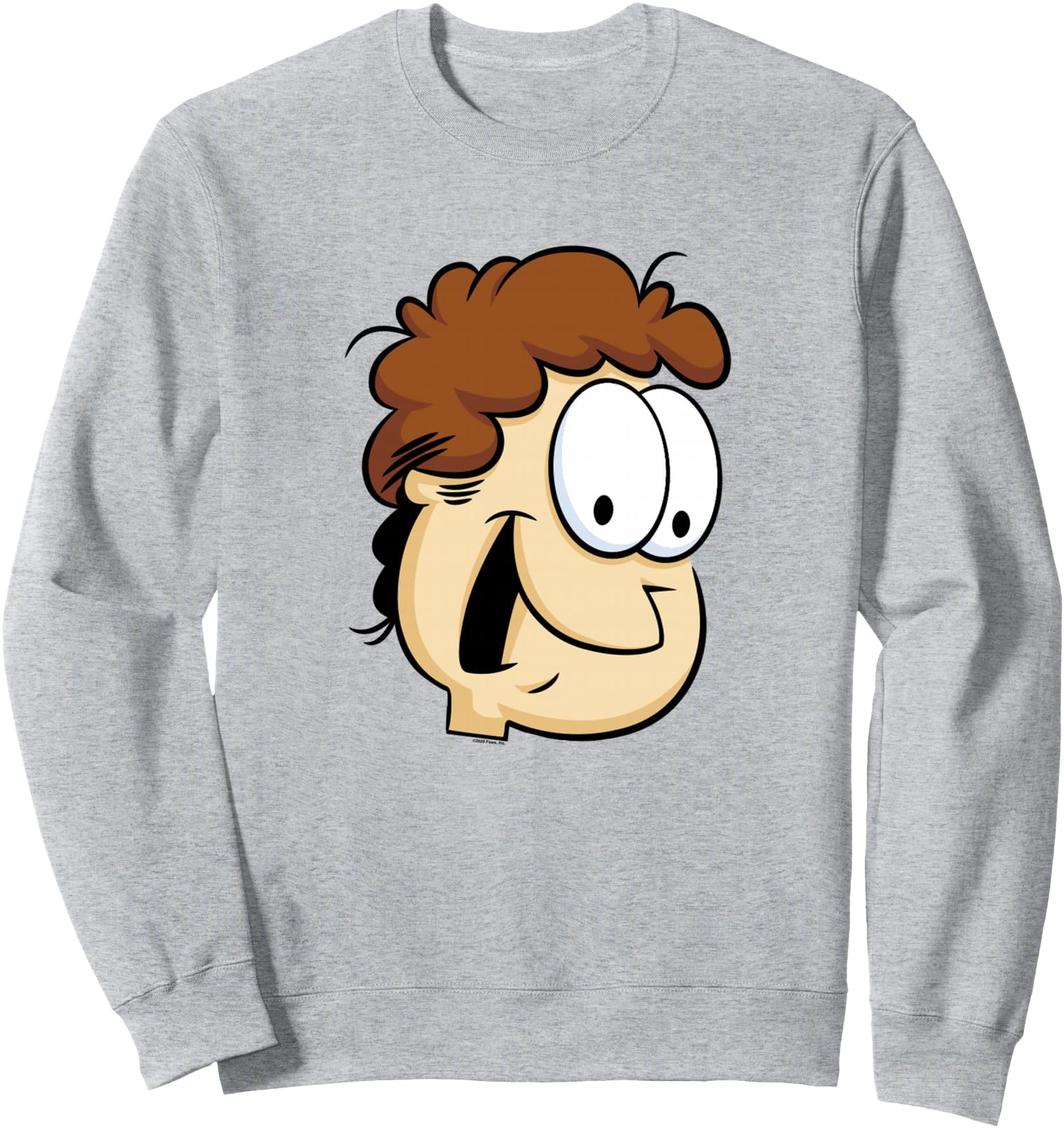 Authentic Garfield Jon Arbuckle Big Face Hoodie - Minimalist Print Unisex - T-Shirt, Sweatshirt, Hoodie