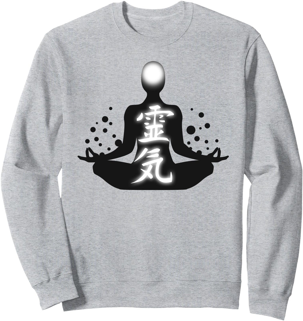 Reiki Kanji Japanese Character Sweatshirt - Aesthetic Graphic Men Women - T-Shirt, Sweatshirt, Hoodie
