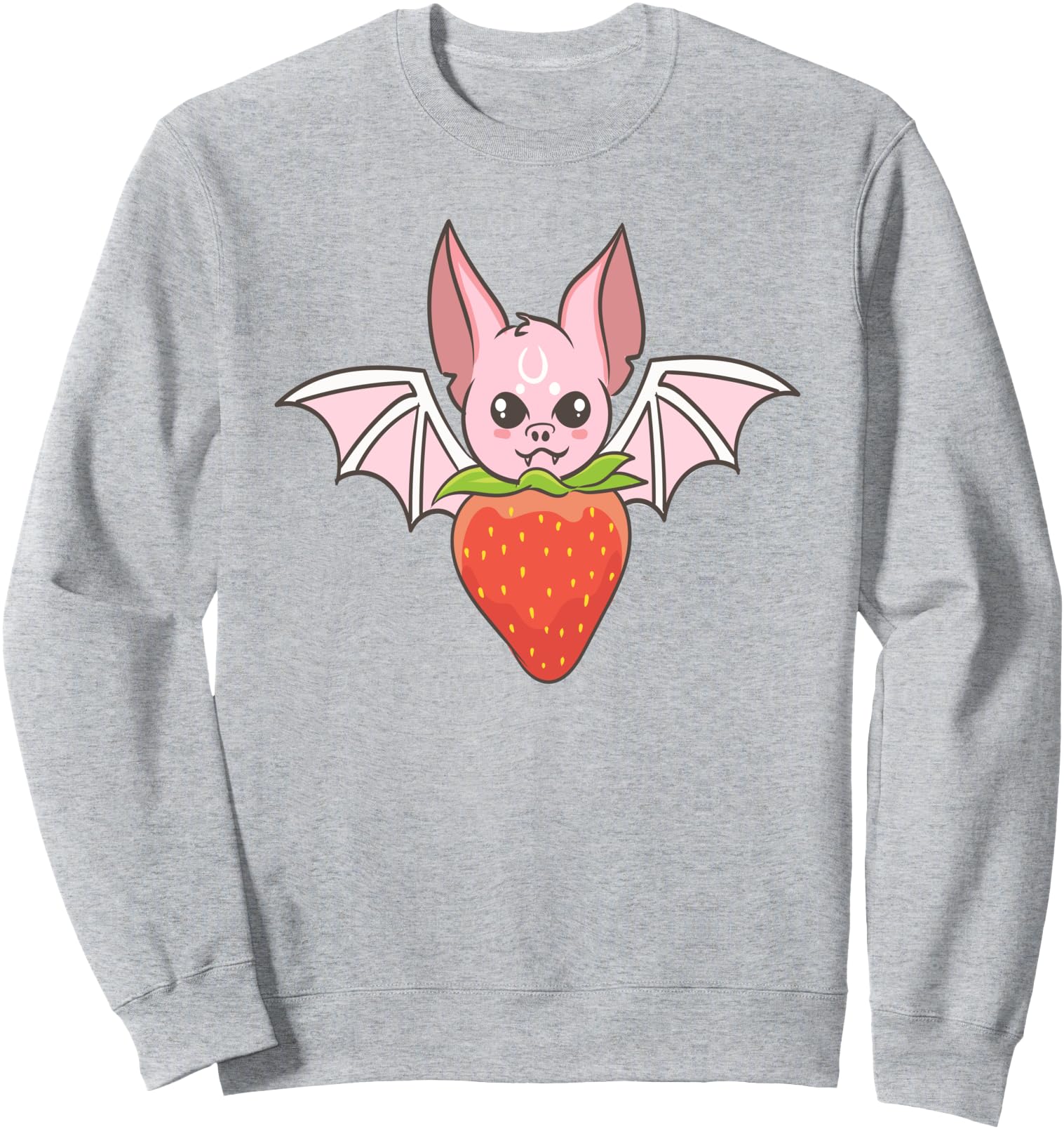 Original Strawberry Bat Kawaii Anime Hoodie - Novelty Apparel Unisex - T-Shirt, Sweatshirt, Hoodie