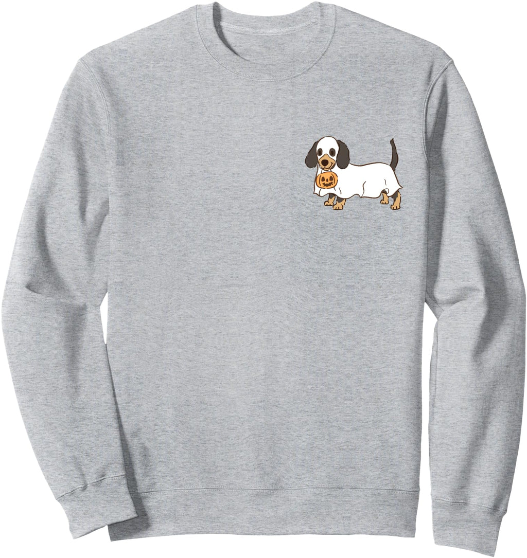 Original Dachshund Dog Ghost Pocket Lazy Hoodie - Graphic Print Men Women - T-Shirt, Sweatshirt, Hoodie