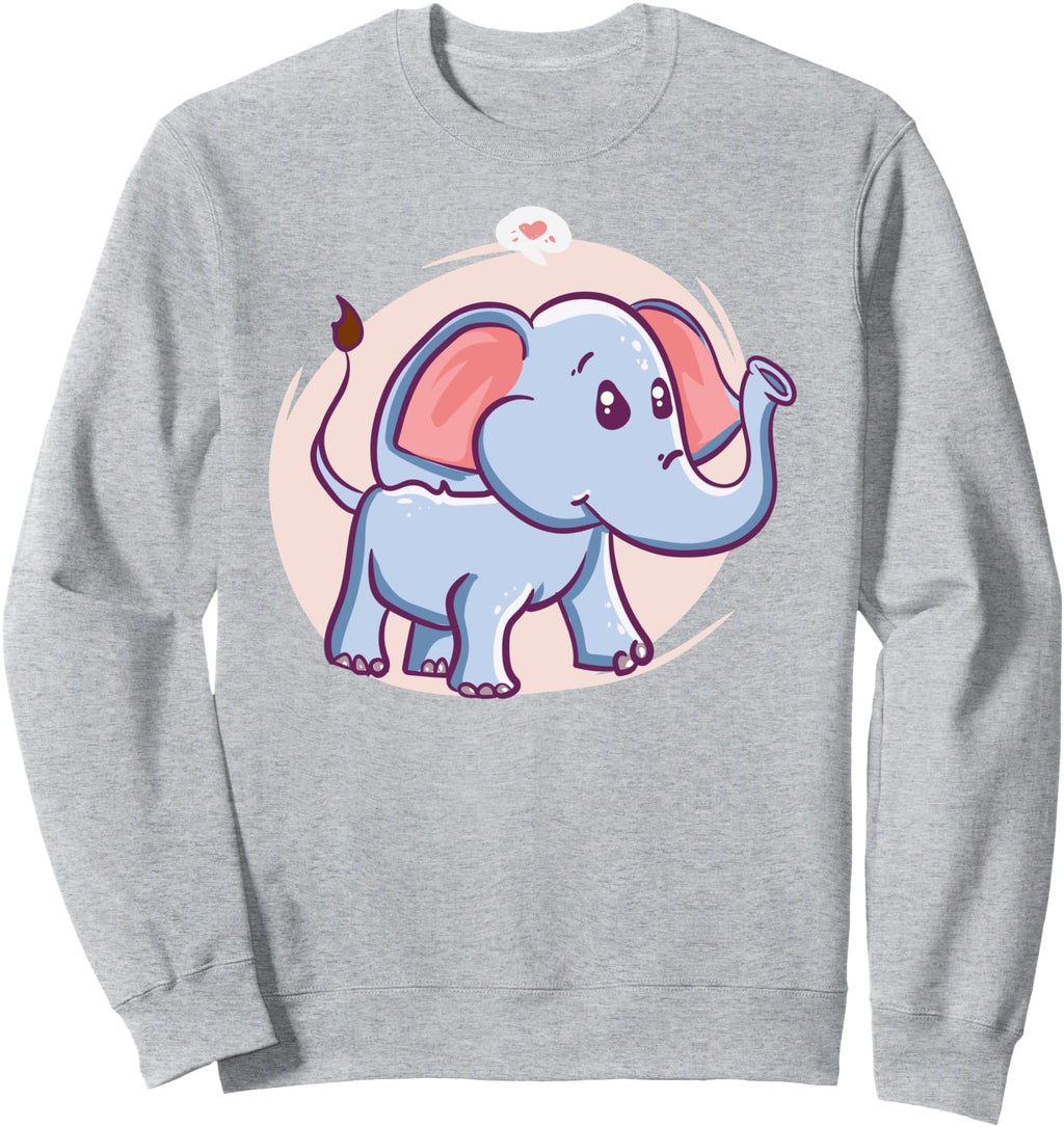 Original Elephant Kawaii Anime Sweatshirt - Graphic Print Men Women - T-Shirt, Sweatshirt, Hoodie